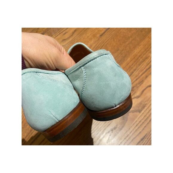 NWOT Salvatore Ferragamo Sport suede Gancini blue Horse Bit Driving loafer 10 B - Picture 5 of 10